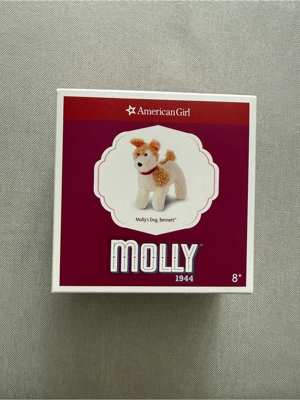 American Girl Box with Magenta Star Pattern